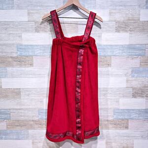 South Carolina Gamecocks Wrap Terry Cloth Bath Towel Red Womens One Size OSFM